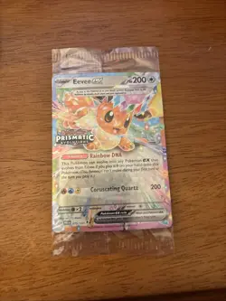 Pokemon TCG Eevee EX 075/131 Sealed Stamped Promo Card Prismatic Evolutions - Image 1