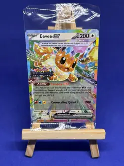 Pokemon TCG Prismatic Evolutions Eevee Ex Stamped Promo Card Sealed 075/131 New - Image 1