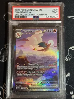 Charizard ex 199/165 Pokemon MEW EN 151 English Special Illustration Rare PSA 9 - Image 1