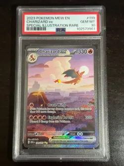 Charizard ex 199/165 Pokemon MEW EN 151 English Special Illustration Rare PSA 10 - Image 1