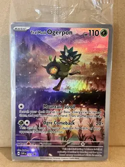 Pokemon TCG Teal Mask Ogerpon SVP 123- Scarlet & Violet Black Star Promo- Sealed - Image 1