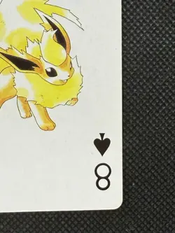 Pokemon Flareon 8 of Spades Gold Deck Ho-oh Playing Card Poker Nintendo EX - Image 4