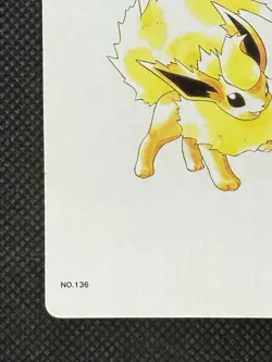 Pokemon Flareon 8 of Spades Gold Deck Ho-oh Playing Card Poker Nintendo EX - Image 5