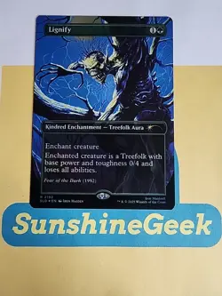 Lignify (2192) (Rainbow Foil) Secret Lair Iron Maiden Foil - Image 1