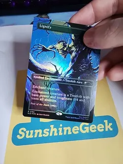 Lignify (2192) (Rainbow Foil) Secret Lair Iron Maiden Foil - Image 2