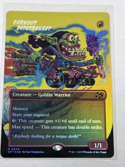 Burnout Bashtronaut Borderless First-Place Foil Aetherdrift Foil #539 - Image 1