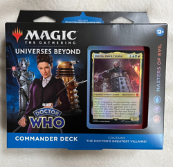 magic the gathering universes beyond doctor who Masters of Evil commander deck - Image 1
