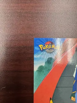 1999 Topps Pokemon TV Animation Edition Series 1 #TV1 Ash Ketchum Black Logo - Image 3