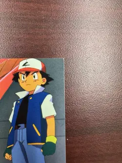 1999 Topps Pokemon TV Animation Edition Series 1 #TV1 Ash Ketchum Black Logo - Image 4