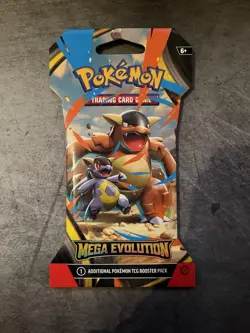 Pokemon TCG Mega Evolution Sleeved Booster Pack Factory Sealed Random Artwork - Image 1