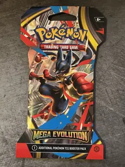 Pokemon TCG Mega Evolution Sleeved Booster Pack Factory Sealed Random Artwork - Image 2
