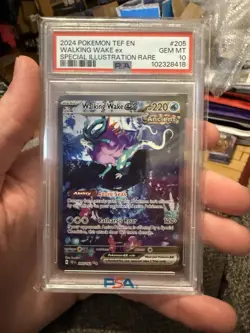 PSA 10 Walking Wake ex SIR 205/162 Pokemon Temporal Forces - Image 1