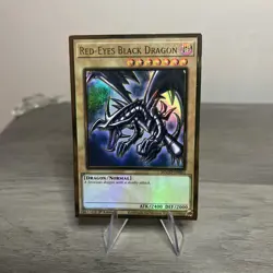Yugioh MAGO-EN003 Red-Eyes Black Dragon - Premium Gold Rare 1st Edition - Image 1