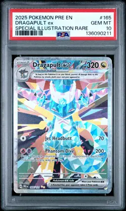 2025 POKEMON PRISMATIC EVOLUTIONS SPECIAL ILLUSTRATION RARE DRAGAPULT EX PSA 10 - Image 1