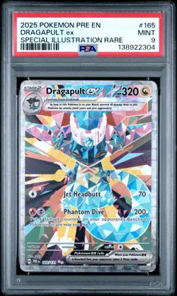 2025 POKEMON PRISMATIC EVOLUTIONS SPECIAL ILLUSTRATION RARE DRAGAPULT EX PSA 9 - Image 1