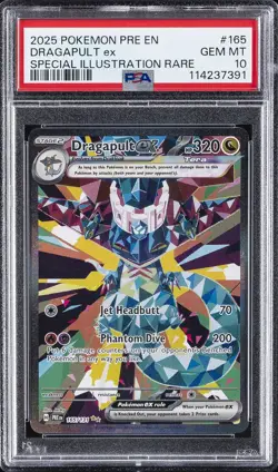2025 POKEMON PRISMATIC EVOLUTIONS SPECIAL ILLUSTRATION RARE DRAGAPULT EX PSA 10 - Image 1