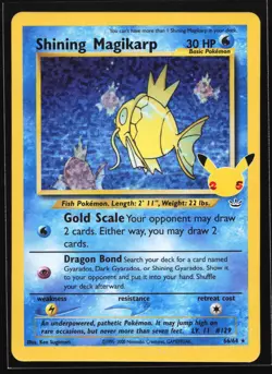 Shining Magikarp 66/64 Celebrations: Classic Collection Pokemon Card - Image 1