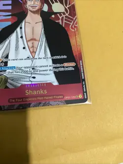 Shanks Secret Rare Alt Art Parallel OP01-120 One Piece Romance Dawn NM - Image 4