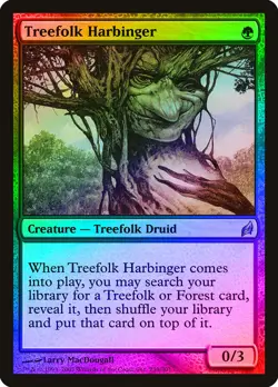 Treefolk Harbinger FOIL Lorwyn HEAVILY PLD Green Uncommon MAGIC CARD ABUGames - Image 1