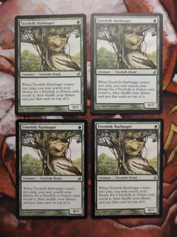 Lorwyn MTG Playset Treefolk Harbinger Magic - Image 1