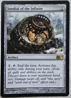 Sundial of the Infinite Magic 2012 (M12) Magic The Gathering MTG Card - Image 1