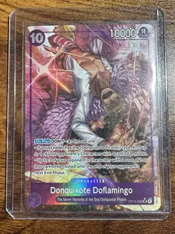 One Piece TCG Donquixote Doflamingo OP14-069 SR Alt Art Azure Sea's Seven NM/M - Image 1
