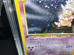 Pokemon TCG Slowking Neo Genesis 1st Edition Holo Card 14/111 Swirl - Image 5