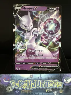Pokemon Card Mewtwo V 030/078 Pokemon Go Half Art Ultra Rare Near Mint - Image 1