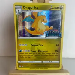Dragonite 131/195 Stamped Silver Tempest Holo Rare Pokemon Moderate Play+ - Image 1