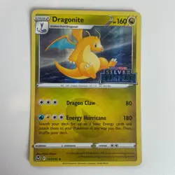 Dragonite 131/195 Stamped Silver Tempest Holo Rare Pokemon Moderate Play+ - Image 3