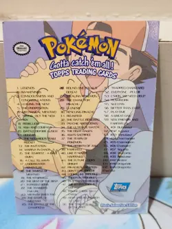 Topps Pokemon Checklist Movie Edition Series 2 Blue Label NM - Image 2