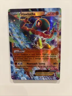 Pokemon TCG Card Hawlucha EX Holo Rare Card 64/111 XY 2014 Furious Fists - Image 1