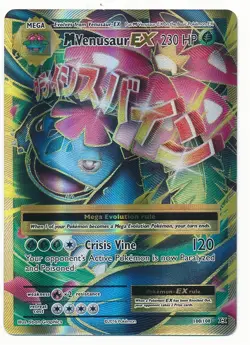 2016 POKEMON XY EVOLUTIONS FULL ART HOLO M VENUSAUR EX #100/108 MINT - Image 1