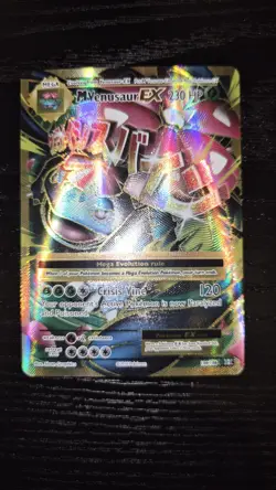 M VENUSAUR EX 2016 POKEMON XY EVOLUTIONS HOLO ULTRA RARE A 100/108 NM - Image 1