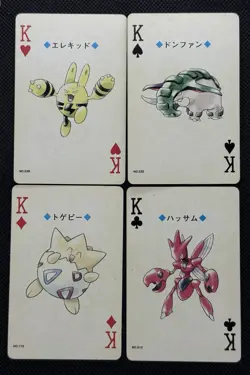 Pokemon Elekid King Donphan Togepi Scizor Gold Deck Ho-oh Playing Card Poker - Image 1