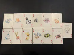 Pokemon Playing Cards Poker Deck Gold Ho-oh 1999 Nintendo Vintage - Image 5