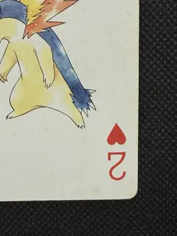 Pokemon Typhlosion 2 of Hearts Gold Deck Ho-oh Playing Card Poker Nintendo VG - Image 4