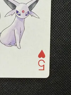 Pokemon Espeon 5 of Hearts Gold Deck Ho-oh Playing Card Poker Nintendo EX - Image 4