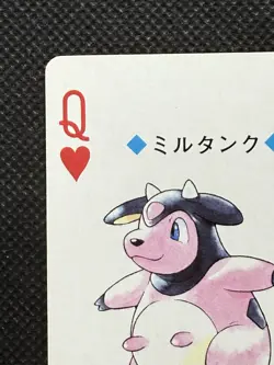 Pokemon Miltank Queen of Hearts Gold Deck Ho-oh Playing Card Poker Nintendo EX - Image 2