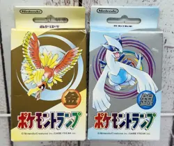Nintendo Poker Playing Cards 1999 - Pokemon Silver & Gold Deck Ho-Oh Lugia - Image 1
