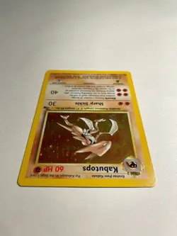 Pokemon Fossil - Kabutops 9/62 LP WoTC HOLO Card Base Set/Jungle/1999 Rare - Image 3