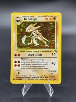 Kabutops - 9/62 - Fossil 1999 - WOTC - Holo Rare - NM/LP - Pokemon TCG Card - Image 1