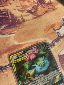 Pokemon TCG SM229 Tag Team Venusaur & Snivy GX Black Star Promo - Image 5