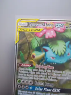 Pokemon TCG Venusaur & Snivy GX SM229 Sm Holo TAG TEAM MINT 💎💎💎 - Image 5