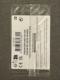 Pokemon Pikachu with Grey Felt Hat SVP 085 Van Gogh Promo Card - Sealed - Image 2