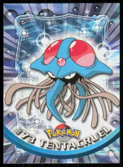 1999 Topps Pokemon TV Animation Series 1 Tentacruel Green Logo #73 - Image 1