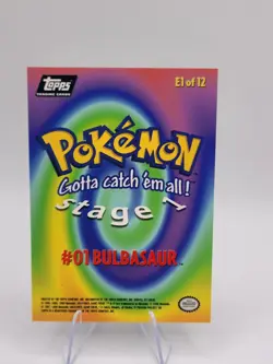 1999 Topps Pokemon The Movie #E1 Bulbasaur Vintage LP - Image 2
