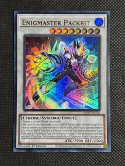YuGiOh! - Enigmaster Packbit MP25-EN162 Ultra Rare 1st Edition Near Mint - Image 1