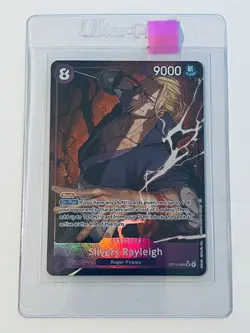 One Piece OP13-066 SR Alt Art Silvers Rayleigh TSG Carrying On His Will English - Image 1