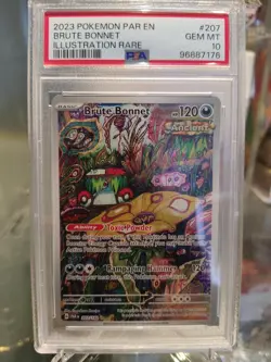 PSA 10 Brute Bonnet - 207/182 - Illustration Rare Paradox Rift Pokemon - Image 1